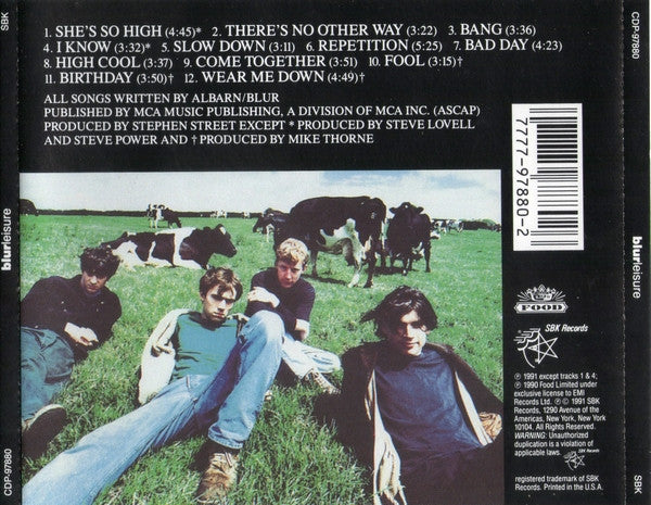 Blur : Leisure (CD, Album)