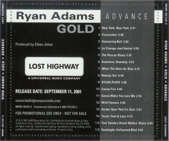 Ryan Adams : Gold (CD, Album, Promo)