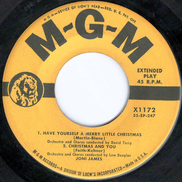 Joni James : Have Yourself A Merry Little Christmas (7", EP)