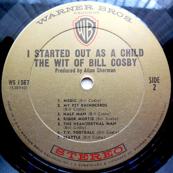 Bill Cosby : I Started Out As A Child (LP, Album, Pit)