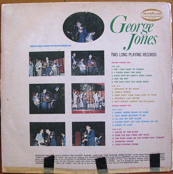 George Jones (2) : The George Jones Story (2xLP, Album, Ind)