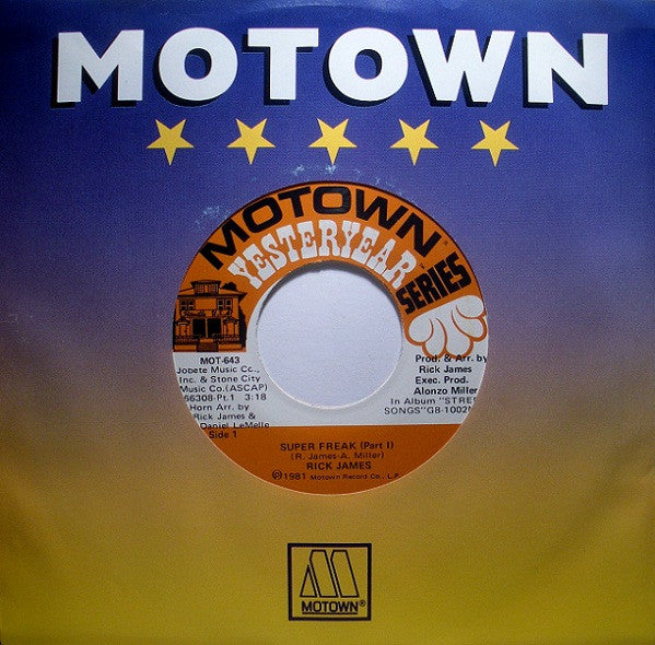 Rick James : Super Freak (Part I) / Give It To Me Baby (7", Single, RP)