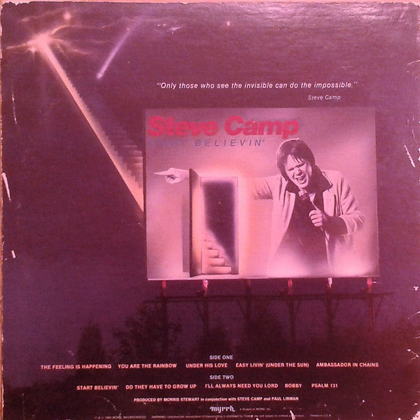 Steve Camp : Start Believin' (LP, Album)