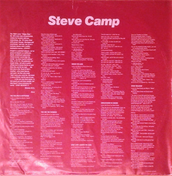 Steve Camp : Start Believin' (LP, Album)