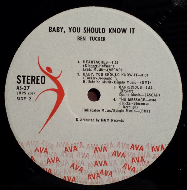 Ben Tucker And His Quintet : Baby, You Should Know It (LP, Album)