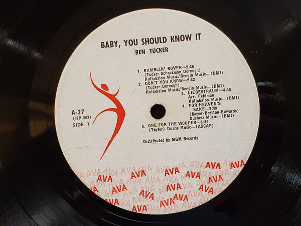 Ben Tucker And His Quintet : Baby, You Should Know It (LP, Album, Mono)
