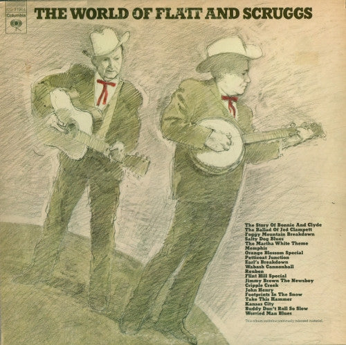 Flatt & Scruggs : The World Of Flatt And Scruggs (2xLP, Album, Comp, Pit)