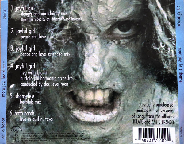 Ani DiFranco : More Joy, Less Shame (CD, Maxi)