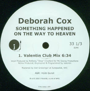 Deborah Cox : Something Happened On The Way To Heaven / Starting With You (12", Promo)