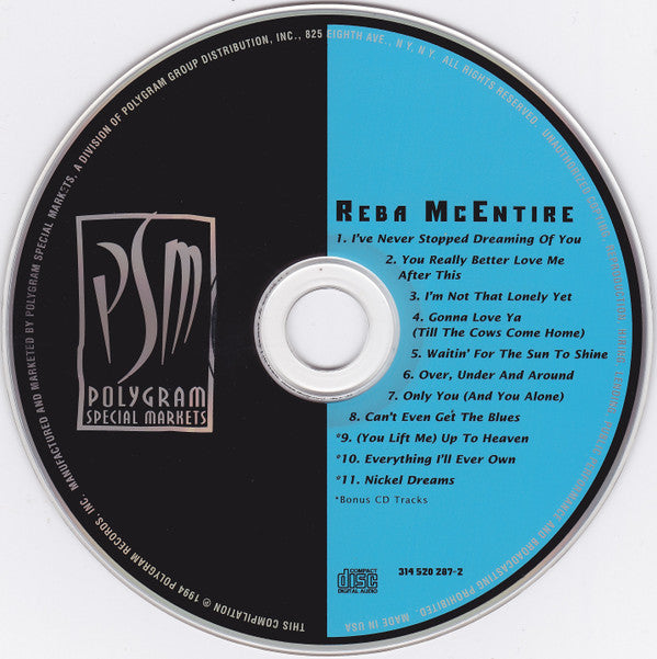 Reba McEntire : Best Of The Early Years (CD, Comp)