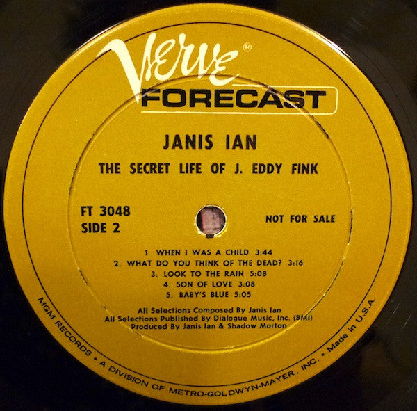 Janis Ian : The Secret Life Of J. Eddy Fink (LP, Album, Mono, Promo)