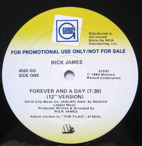 Rick James : Forever And A Day (12", Promo)