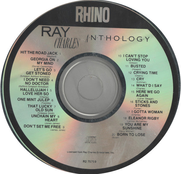 Ray Charles : Anthology (CD, Comp, RM, Den)