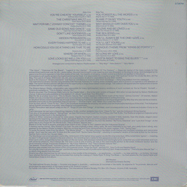 Frank Sinatra : The Rarities - Volume One (LP, Comp)