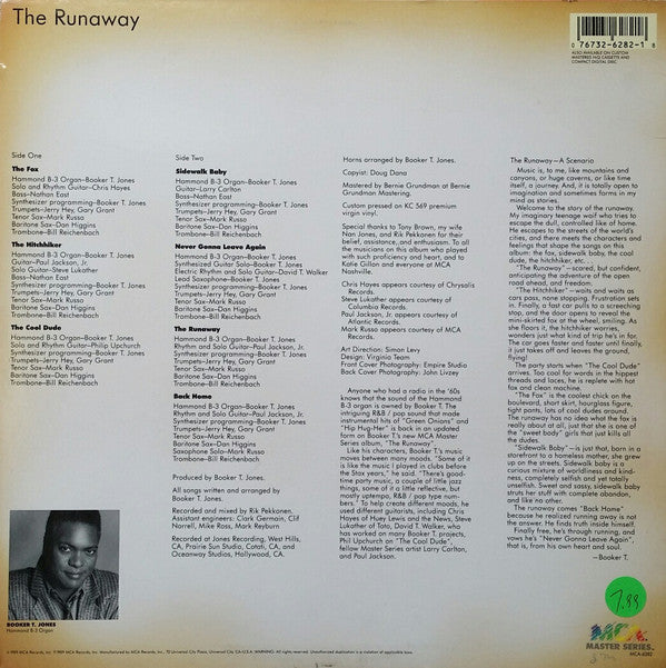 Booker T. Jones : The Runaway (LP, Album)