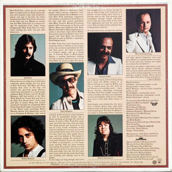 Pierce Arrow : Pierce Arrow (LP, Album, San)