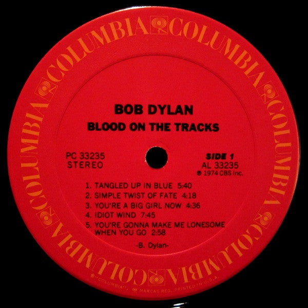 Bob Dylan : Blood On The Tracks (LP, Album, RP, Ter)