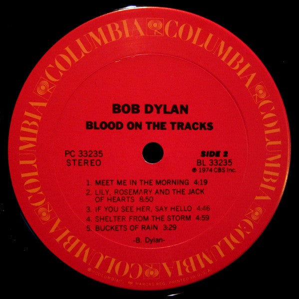Bob Dylan : Blood On The Tracks (LP, Album, RP, Ter)