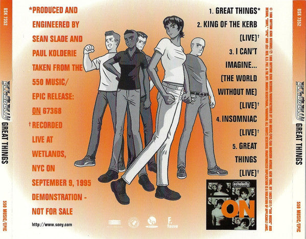 Echobelly : Great Things (CD, EP, Promo)