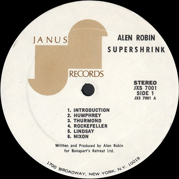 Alen Robin : Supershrink (LP, Album)