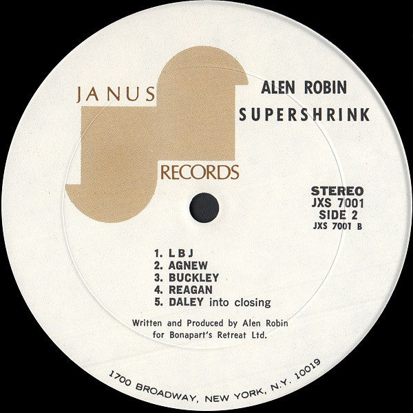 Alen Robin : Supershrink (LP, Album)