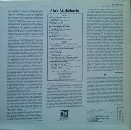 Clark Terry, Johnny Hartman, Oscar Peterson, Victor Sproles, Billy Hart, Chris Woods : Ain't Misbehavin' (LP, Album, RE)