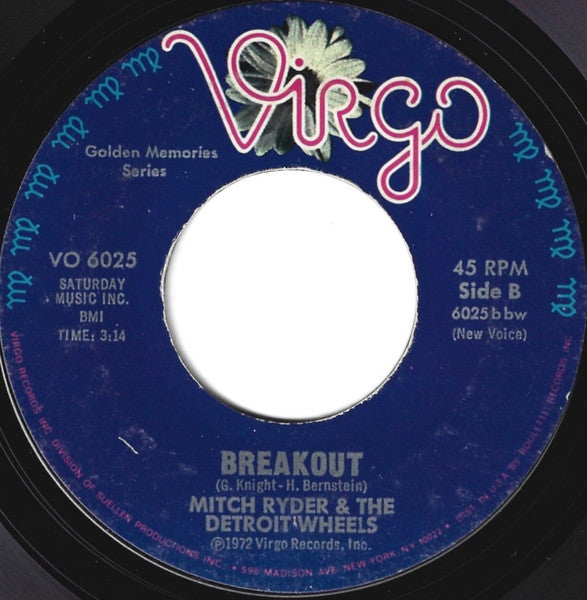 Mitch Ryder & The Detroit Wheels : Sock It To Me - Baby / Breakout (7", RE)
