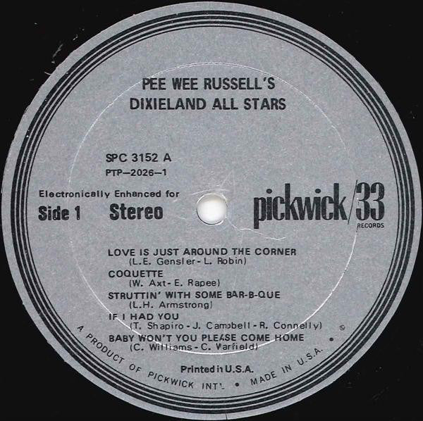 Pee Wee Russell : Pee Wee Russell's Dixieland All Stars / The Golden Era Of Dixieland Jazz (2xLP, Comp)