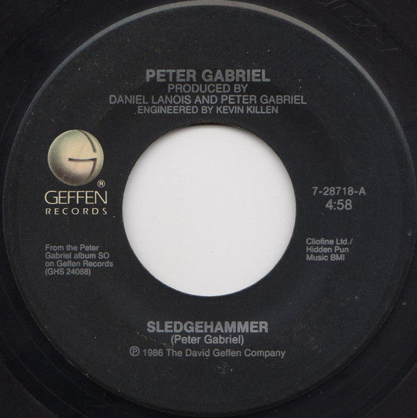 Peter Gabriel : Sledgehammer (7", Single, Spe)