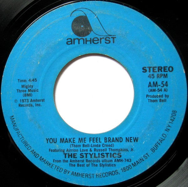The Stylistics : You Make Me Feel Brand New (7", RE, Styrene, Pit)