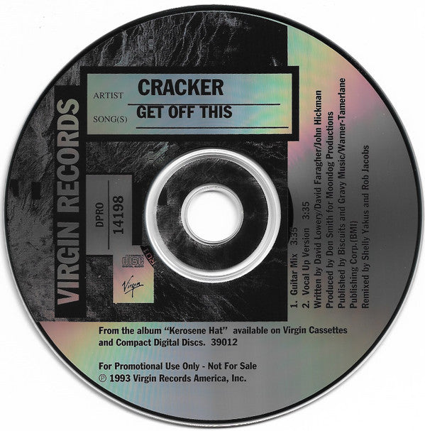 Cracker : Get Off This (CD, Single, Promo)