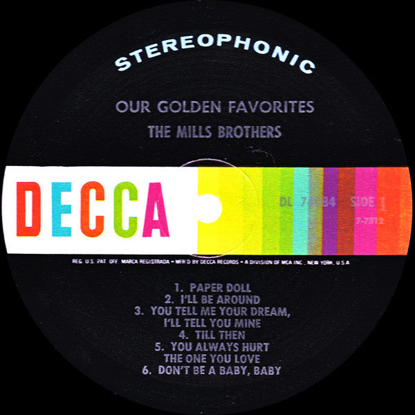 The Mills Brothers : Our Golden Favorites (LP, Comp)