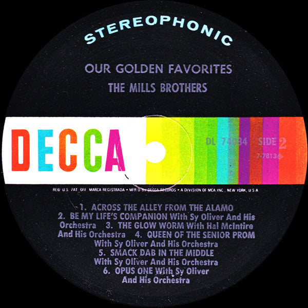 The Mills Brothers : Our Golden Favorites (LP, Comp)