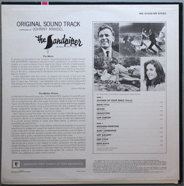 Johnny Mandel : The Sandpiper (The Original Motion Picture Sound Track) (LP, Album)