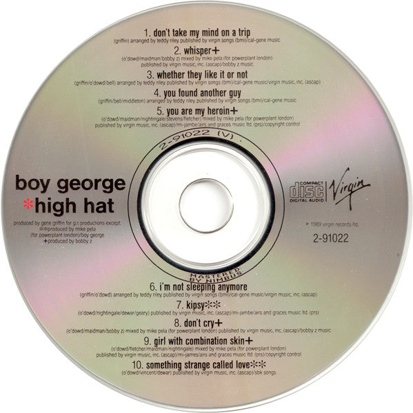 Boy George : High Hat (CD, Album)