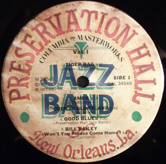 Preservation Hall Jazz Band : New Orleans, Volume 1 (LP)