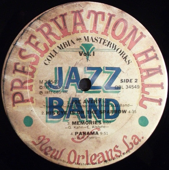 Preservation Hall Jazz Band : New Orleans, Volume 1 (LP)