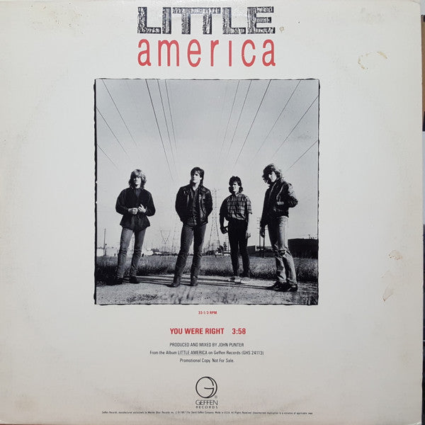 Little America : You Were Right (12", Promo)