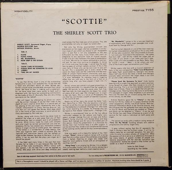 Shirley Scott : "Scottie" (LP, Album)