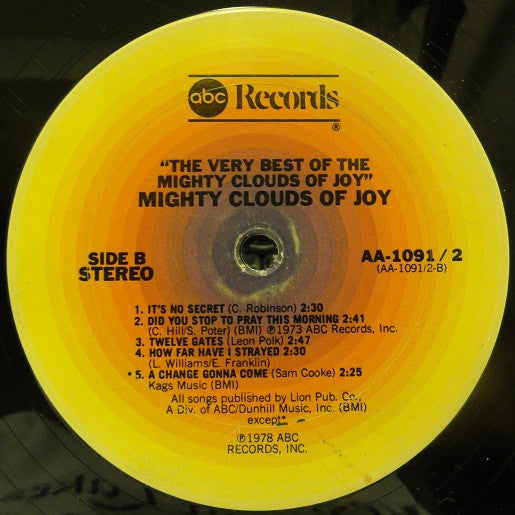 The Mighty Clouds of Joy : The Very Best Of The Mighty Clouds Of Joy (2xLP, Comp)