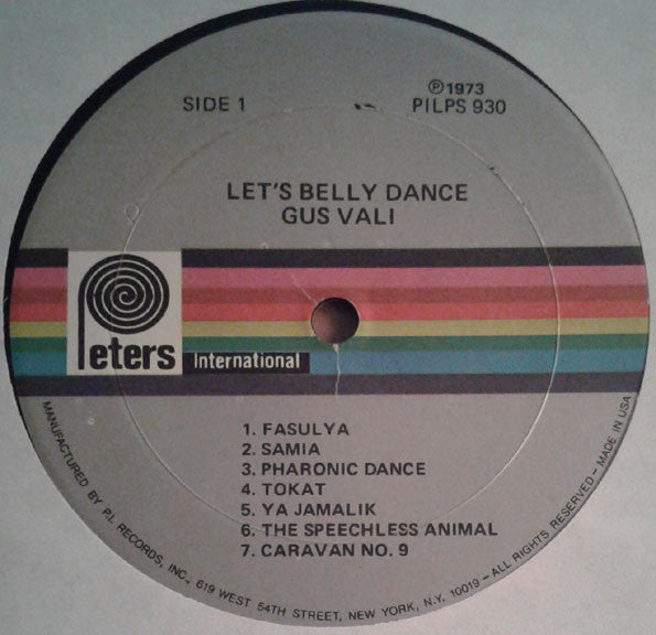 Gus Vali : Let's Belly Dance (LP)