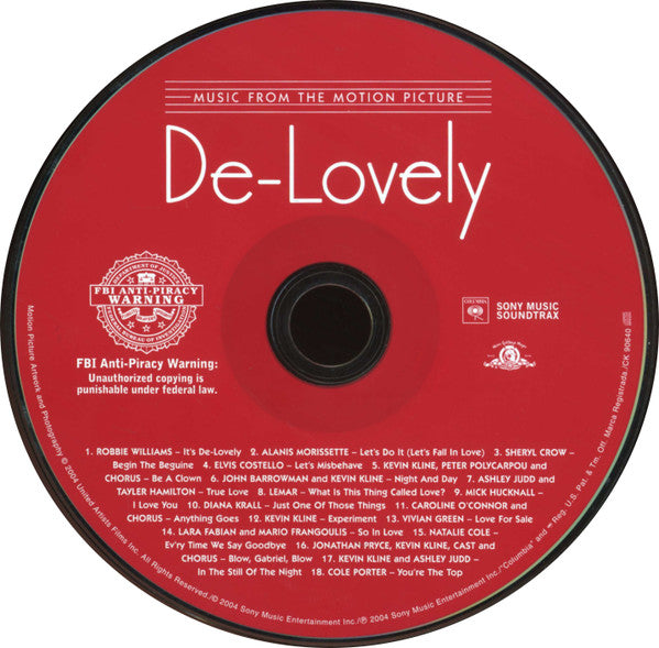 Various : De-Lovely - Music From The Motion Picture (CD, Album, Comp)