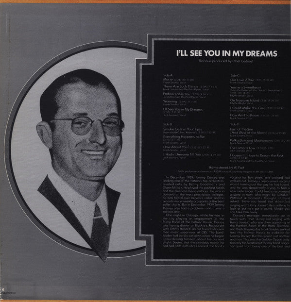 Tommy Dorsey And His Orchestra With Vocals By Frank Sinatra : I'll See You In My Dreams (2xLP, Comp, RE, RCA)