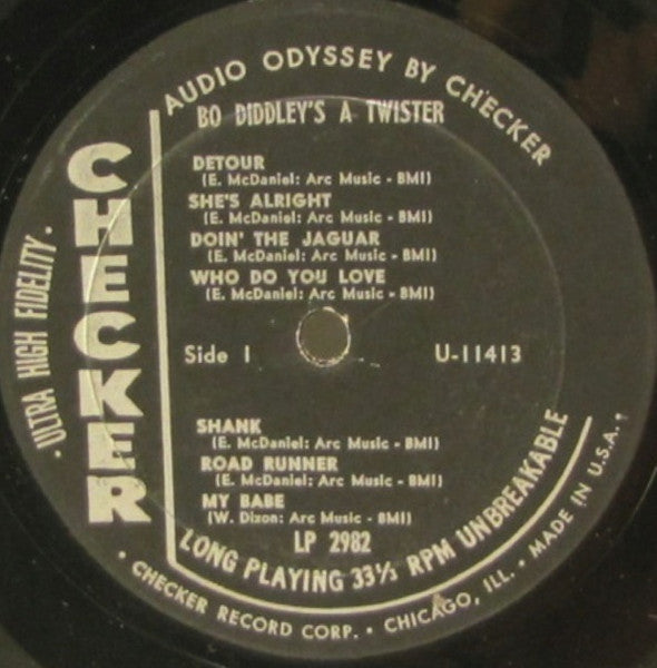 Bo Diddley : Bo Diddley's A Twister (LP, Album, Mono)