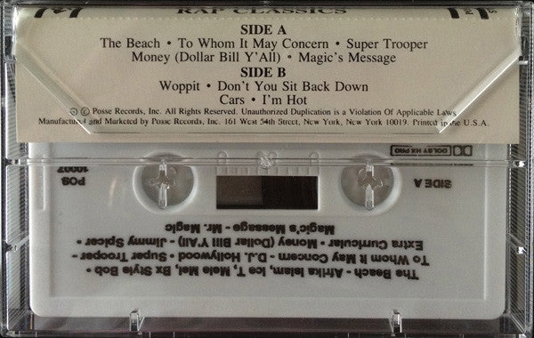 Various : Posse All-Stars Rap Classics (Cass, Comp)