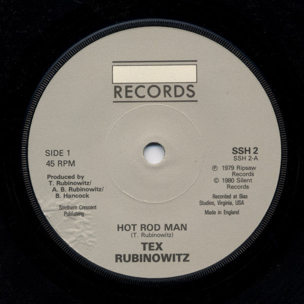 Tex Rubinowitz (2) : Hot Rod Man  (7", Single)