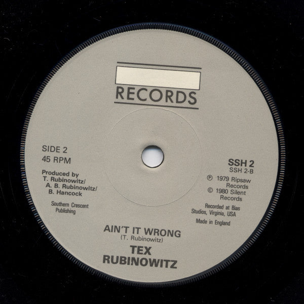 Tex Rubinowitz (2) : Hot Rod Man  (7", Single)