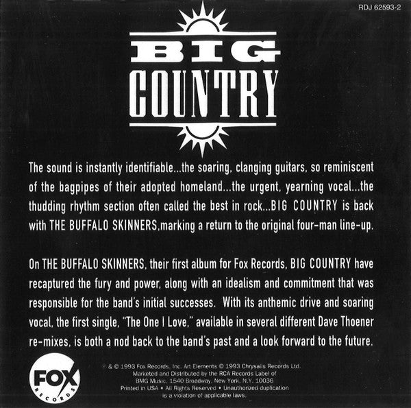 Big Country : Big Sampler (CD, Promo, Smplr)