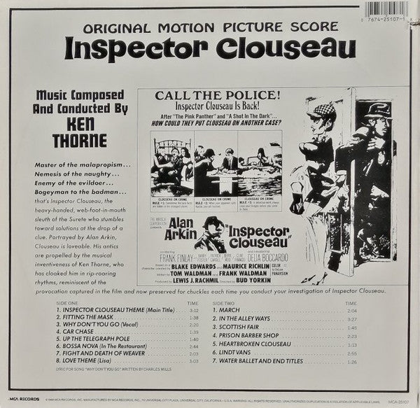 Ken Thorne : Inspector Clouseau (Original Motion Picture Score) (LP, RE)