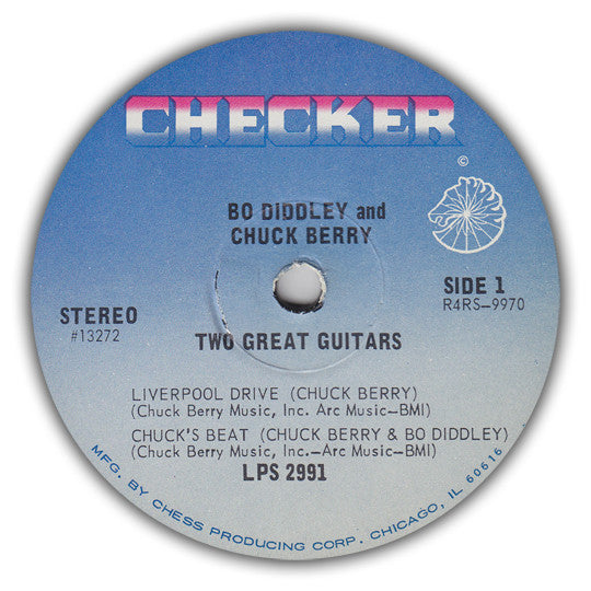 Bo Diddley / Chuck Berry : Two Great Guitars (LP, Album, RP)